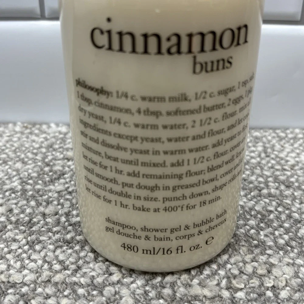 Philosophy Cinnamon Buns Hydrating Shower Gel & Bubble Bath 16oz SEALED!